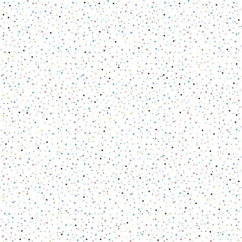 Papel de Parede Adesivo Granilite Colorido Branco N04285 - Papel na Parede