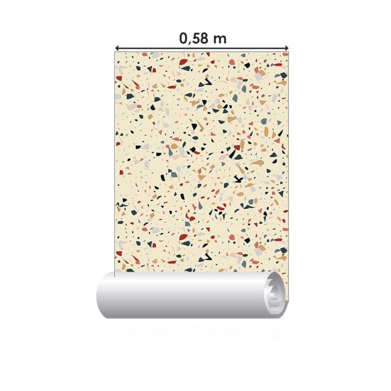 Papel de Parede Adesivo Granilite Colorido N08075 - Papel na Parede