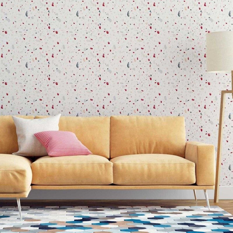 Papel de Parede Adesivo Granilite Fundo Neutro Colorido N07136 - Papel na Parede
