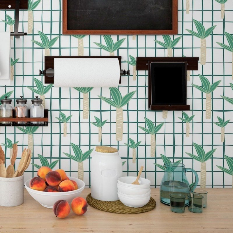 Papel de Parede Adesivo Gride Jungle N013237 - Papel na Parede