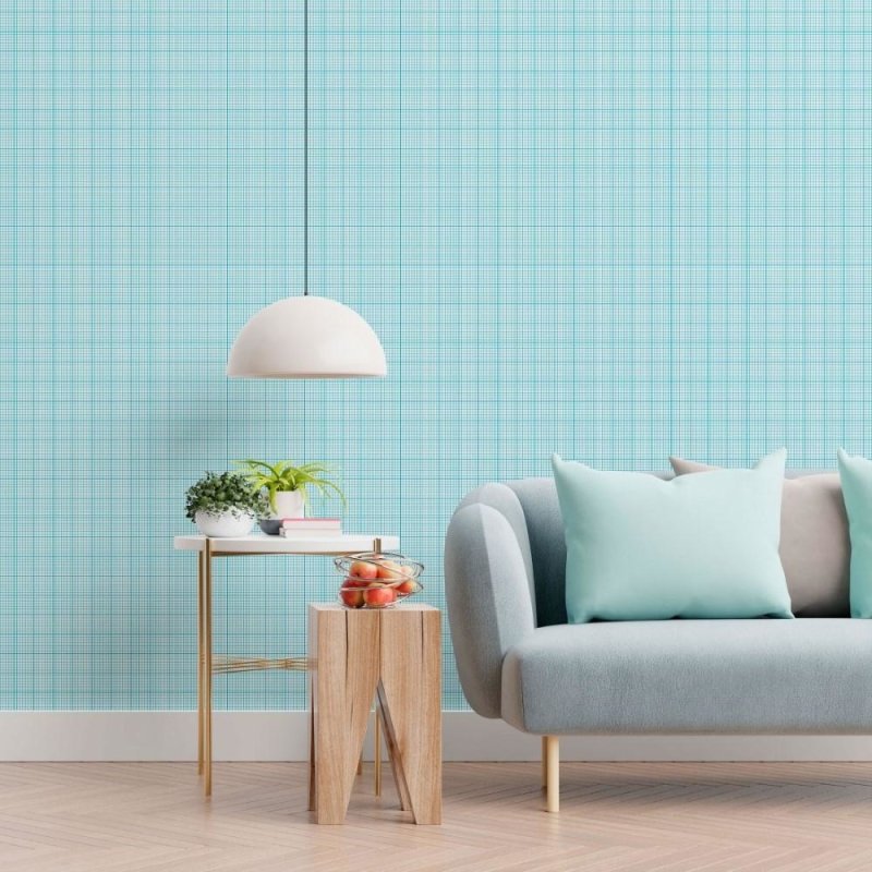 Papel de Parede Adesivo Gride Quadriculado Caderno N013160 - Papel na Parede