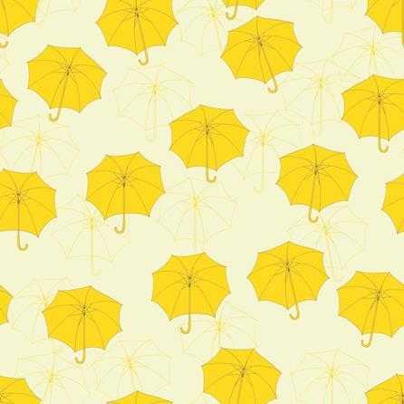 Papel de Parede Adesivo Guarda Chuva Amarelo Séries 64563 - Papel na Parede