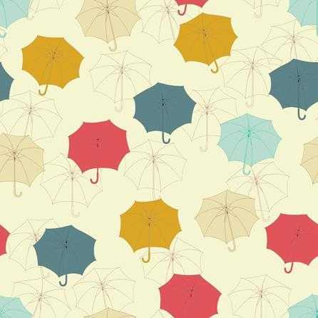 Papel de Parede Adesivo Guarda Chuva Colorido 35466 - Papel na Parede
