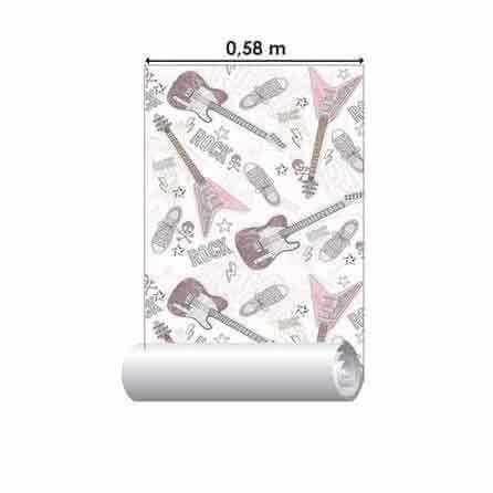 Papel de Parede Adesivo Guitarras Rock 92304766 - Papel na Parede