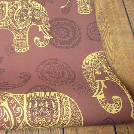Papel de Parede Adesivo Indiano Elefante 117522841 - Papel na Parede