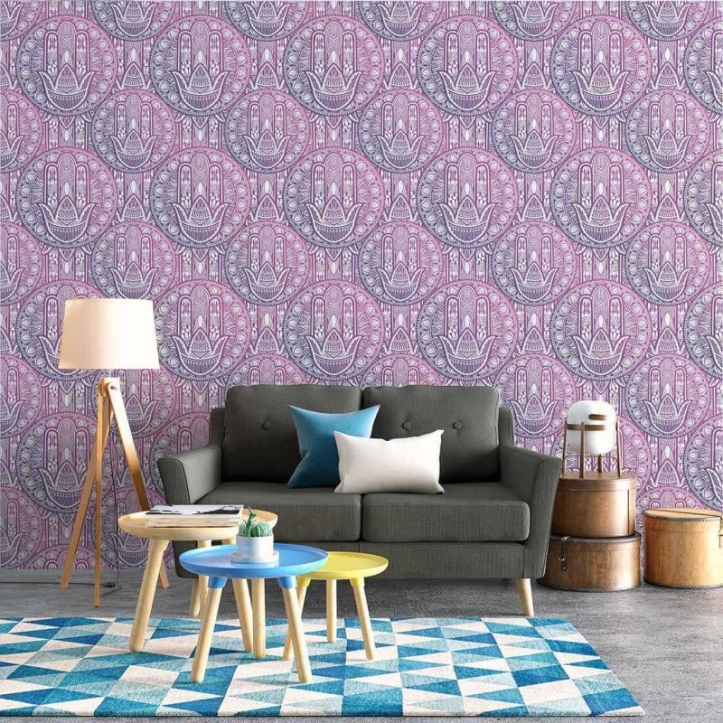 Papel de Parede Adesivo Indiano N253B - Papel na Parede