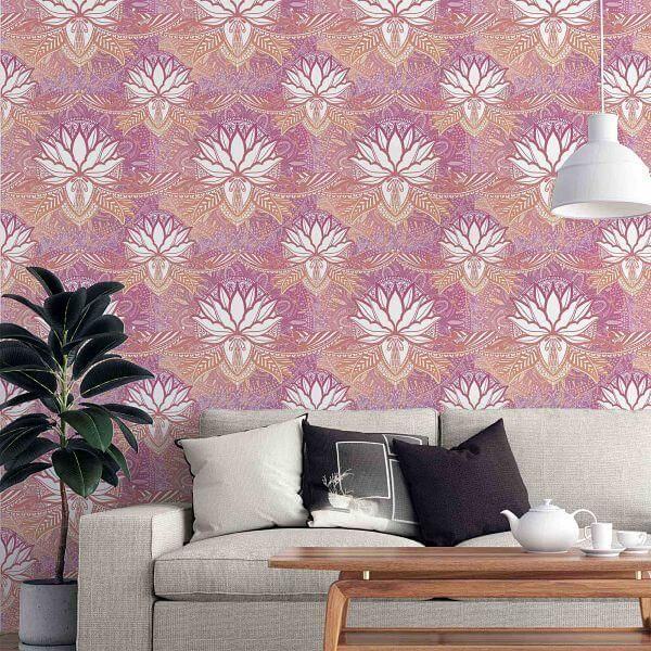 Papel de Parede Adesivo Indiano N253C - Papel na Parede