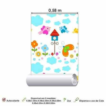 Papel de Parede Adesivo Infantil 14 - Papel na Parede
