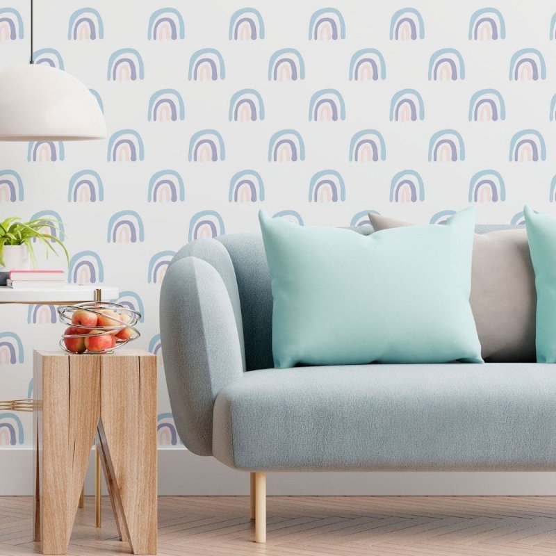 Papel de Parede Adesivo Infantil Arco Iris N013233 - Papel na Parede
