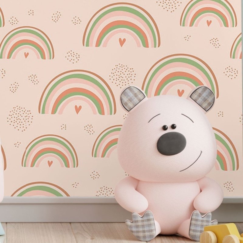Papel de Parede Adesivo Infantil Arco Iris N017102 - Papel na Parede