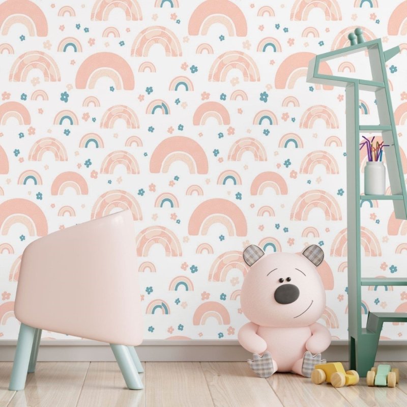 Papel de Parede Adesivo Infantil Arco Iris N017103 - Papel na Parede