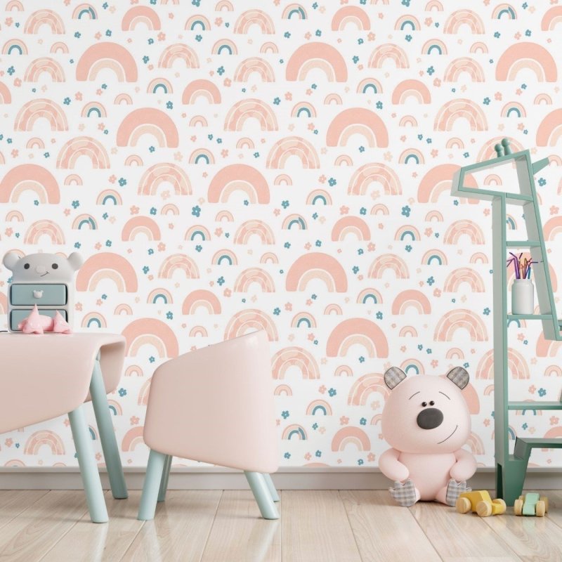 Papel de Parede Adesivo Infantil Arco Iris N017103 - Papel na Parede