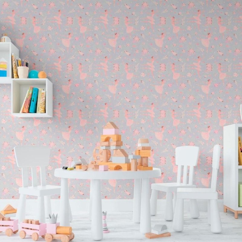 Papel de Parede Adesivo Infantil Bailarina N011101 - Papel na Parede