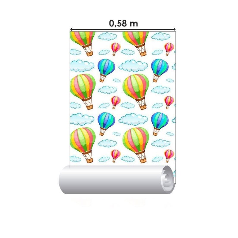 Papel de Parede Adesivo infantil balões N014141 - Papel na Parede