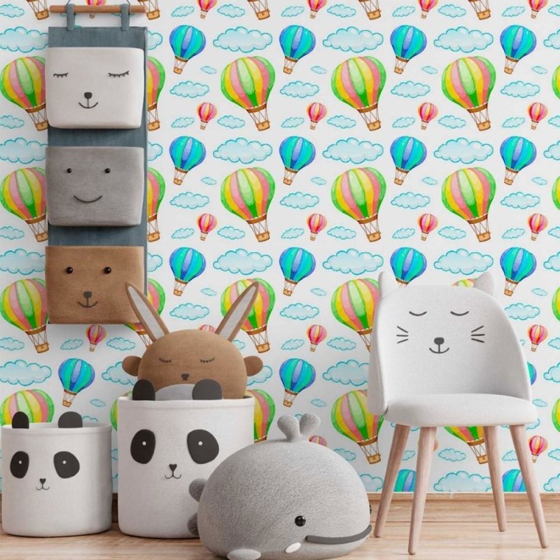 Papel de Parede Adesivo infantil balões N014141 - Papel na Parede