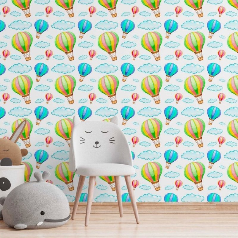 Papel de Parede Adesivo infantil balões N014141 - Papel na Parede