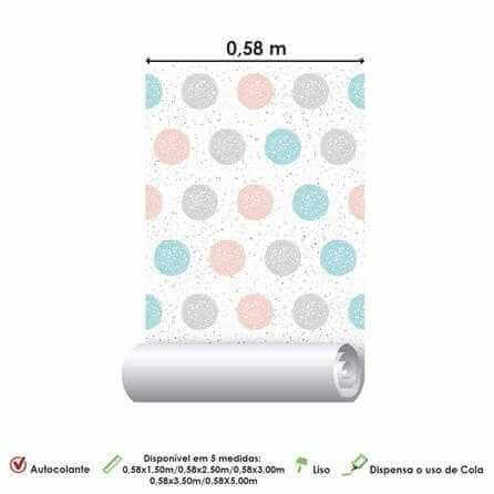 Papel de Parede Adesivo Infantil Bolhas 526345636 - Papel na Parede