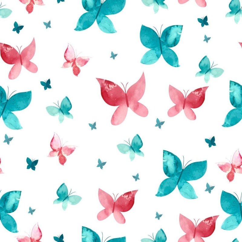 Papel de Parede Adesivo infantil borboleta N014201 - Papel na Parede