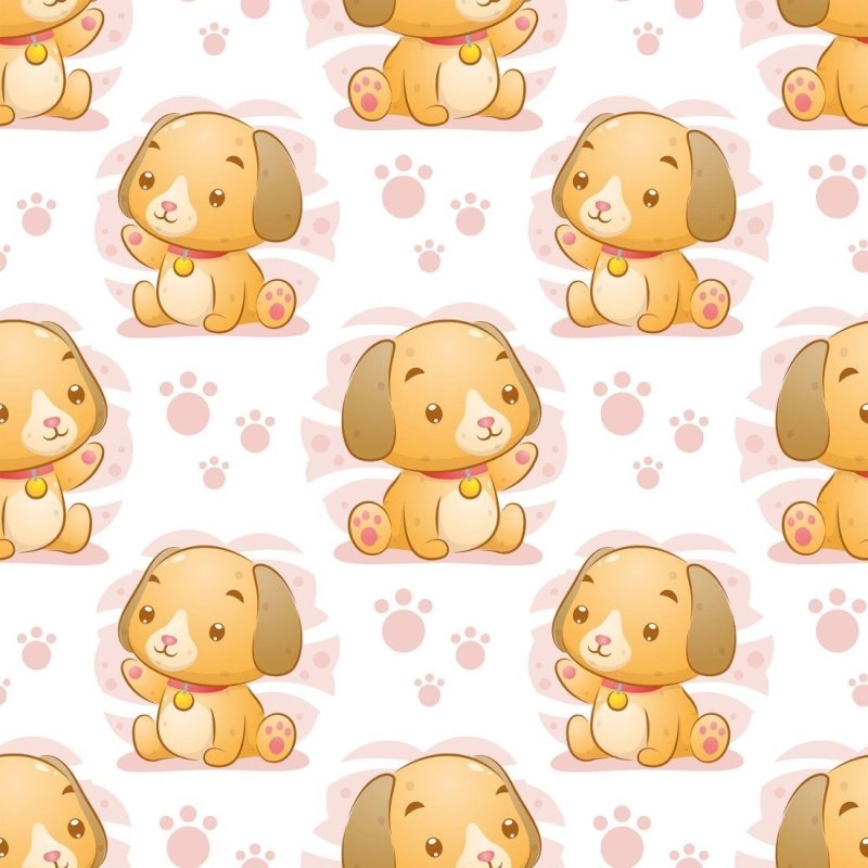 Papel de Parede Adesivo Infantil Cachorrinhos N017077 - Papel na Parede