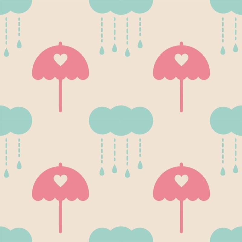 Papel de Parede Adesivo Infantil Chuva N013174 - Papel na Parede