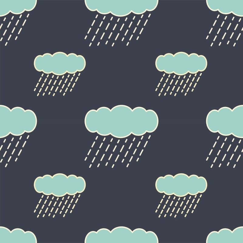 Papel de Parede Adesivo Infantil Chuva N013176 - Papel na Parede