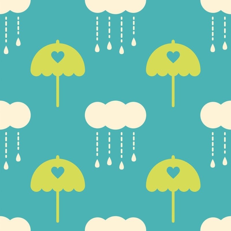 Papel de Parede Adesivo Infantil Chuva N013177 - Papel na Parede