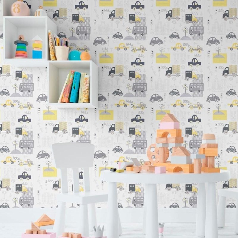 Papel de Parede Adesivo Infantil Cidade N011093 - Papel na Parede