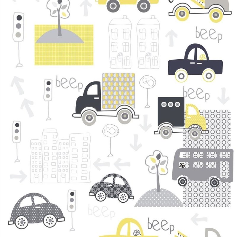 Papel de Parede Adesivo Infantil Cidade N011093 - Papel na Parede