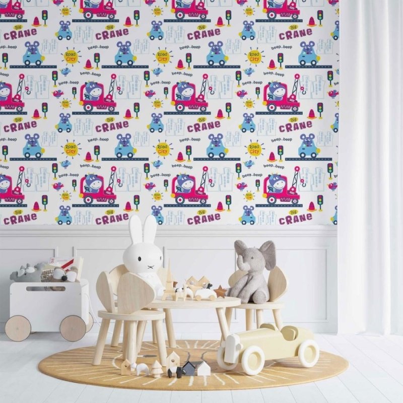 Papel de Parede Adesivo infantil cidade N014138 - Papel na Parede