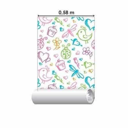 Papel de Parede Adesivo Infantil Colorido 134173695 - Papel na Parede