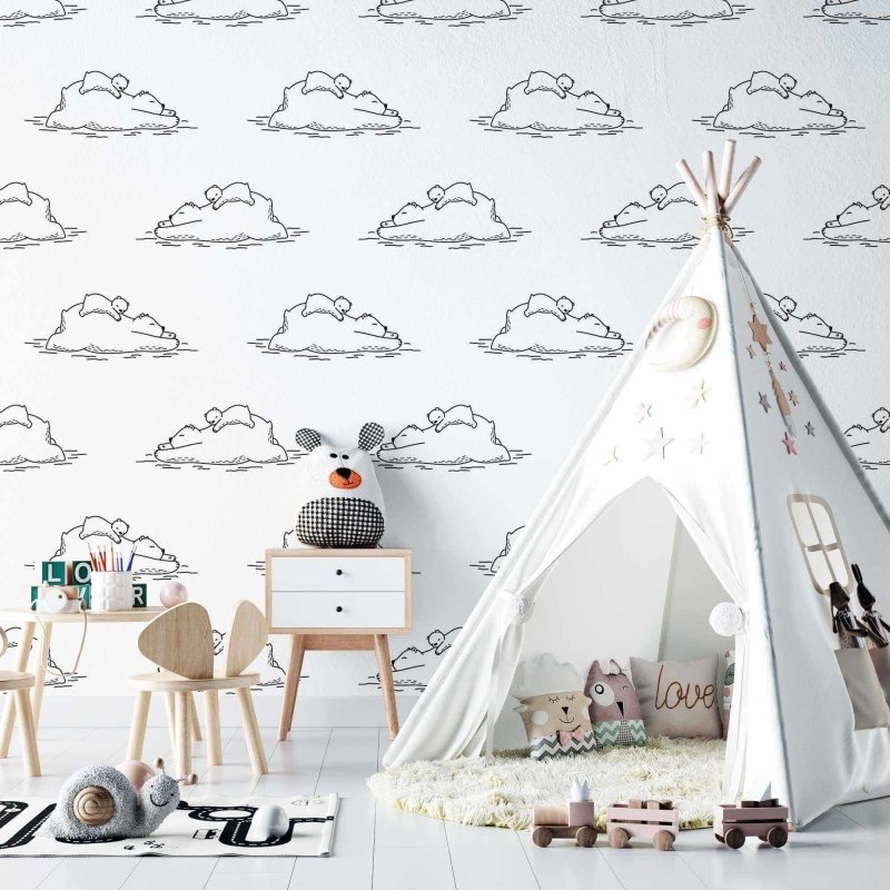 Papel de Parede Adesivo Infantil Colorir N02029 - Papel na Parede