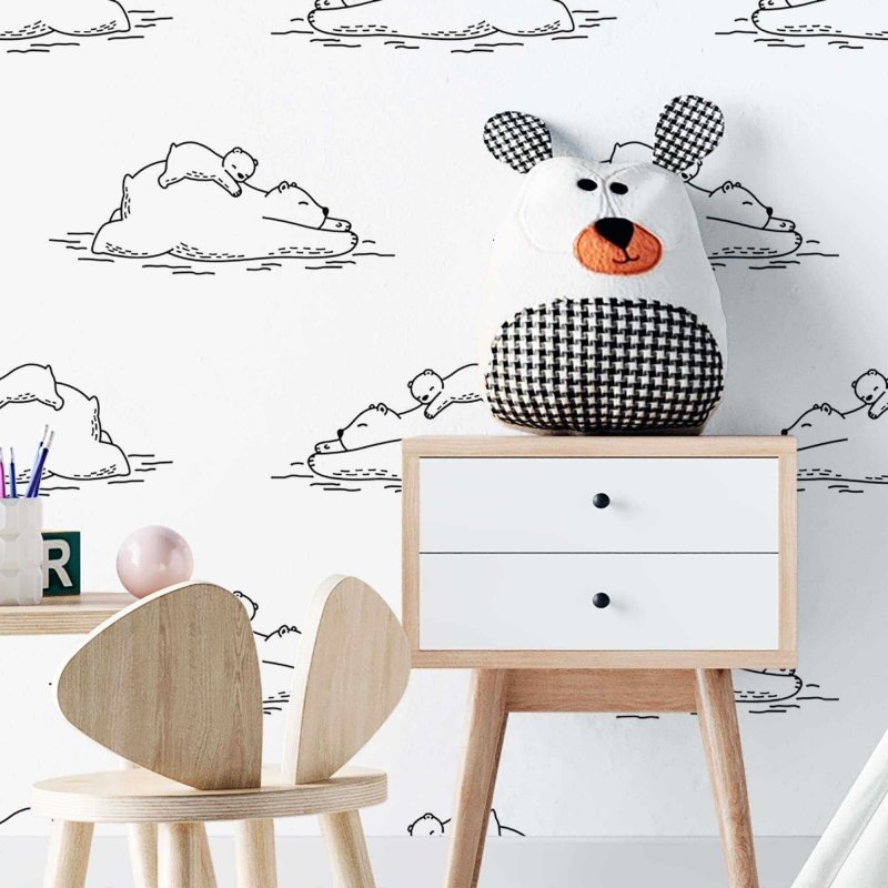 Papel de Parede Adesivo Infantil Colorir N02029 - Papel na Parede