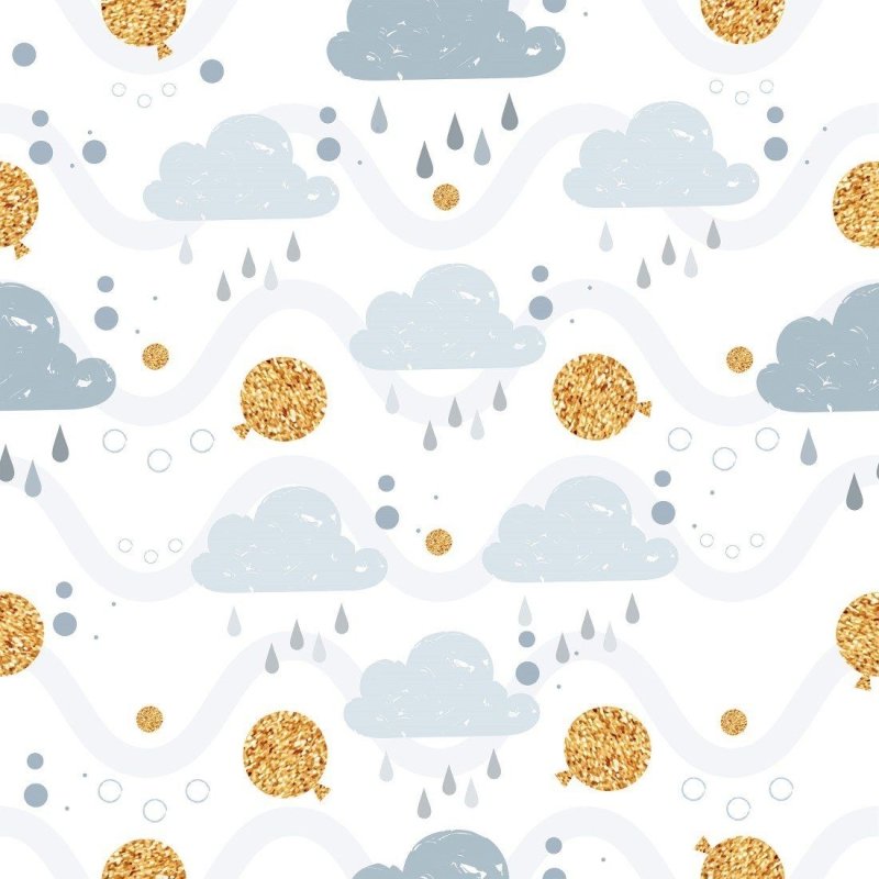 Papel de Parede Adesivo Infantil Dia Chuvoso N013202 - Papel na Parede