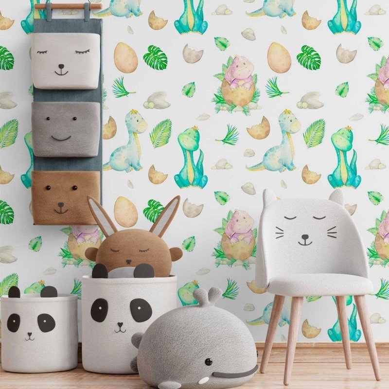 Papel de Parede Adesivo Infantil Dinossauros N014039 - Papel na Parede