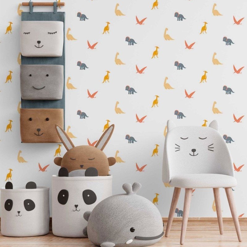 Papel de Parede Adesivo infantil Dinossauros N014137 - Papel na Parede