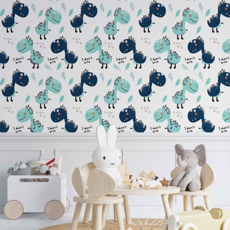 Papel de Parede Adesivo infantil Dinossauros N014155 - Papel na Parede