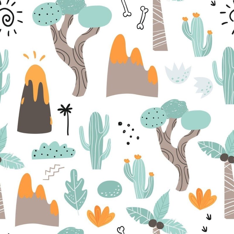 Papel de Parede Adesivo infantil Dinossauros N014157 - Papel na Parede
