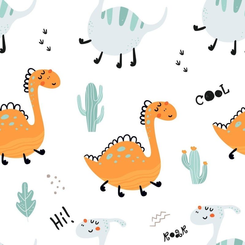 Papel de Parede Adesivo infantil Dinossauros N014158 - Papel na Parede