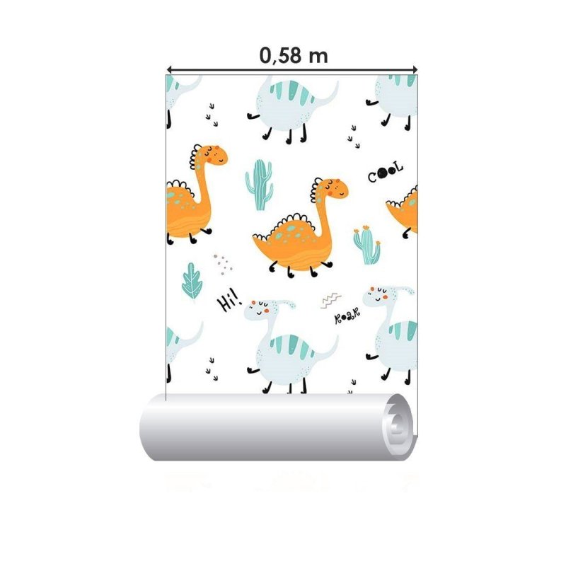 Papel de Parede Adesivo infantil Dinossauros N014158 - Papel na Parede