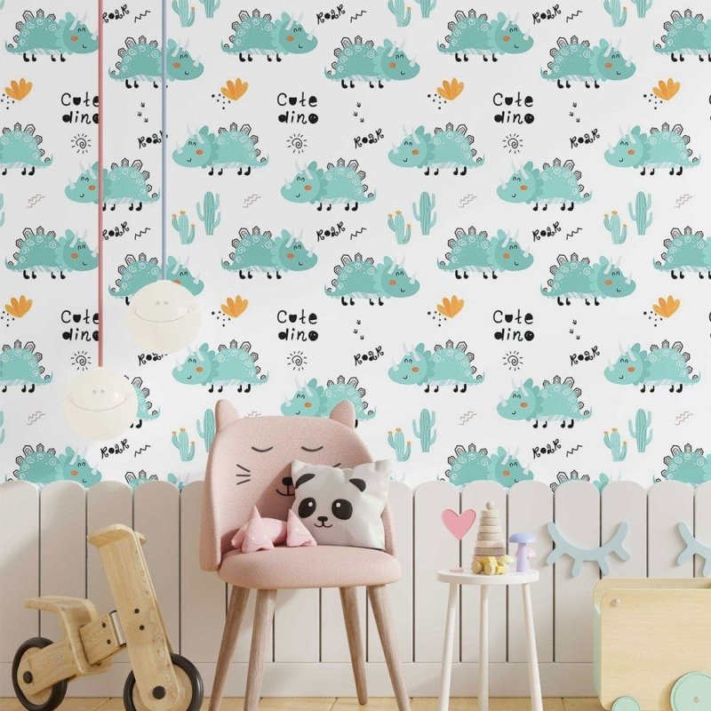 Papel de Parede Adesivo infantil Dinossauros N014160 - Papel na Parede