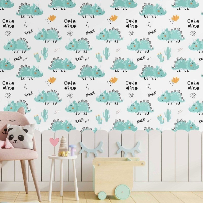 Papel de Parede Adesivo infantil Dinossauros N014160 - Papel na Parede