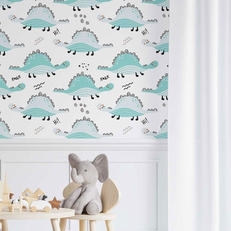 Papel de Parede Adesivo infantil Dinossauros N014162 - Papel na Parede