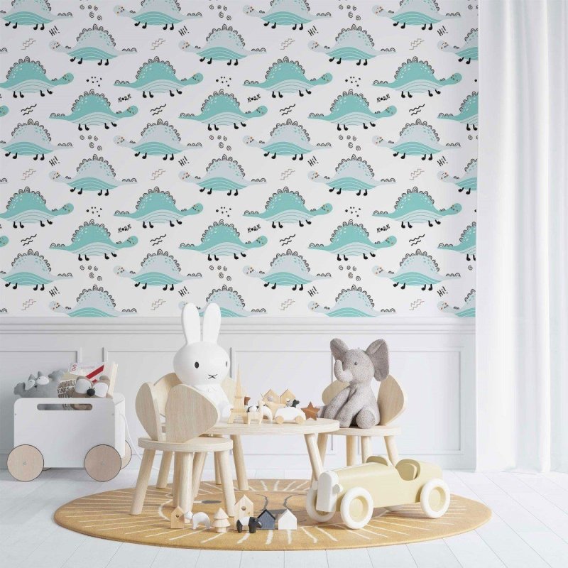 Papel de Parede Adesivo infantil Dinossauros N014162 - Papel na Parede