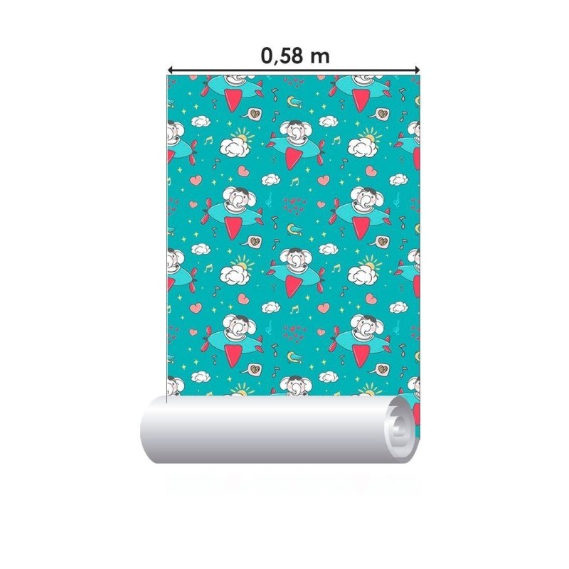 Papel de Parede Adesivo Infantil Elefantes N013087 - Papel na Parede