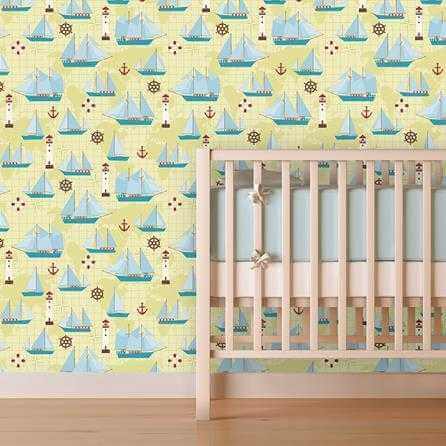 Papel de Parede Adesivo Infantil Escunas 74558263 - Papel na Parede