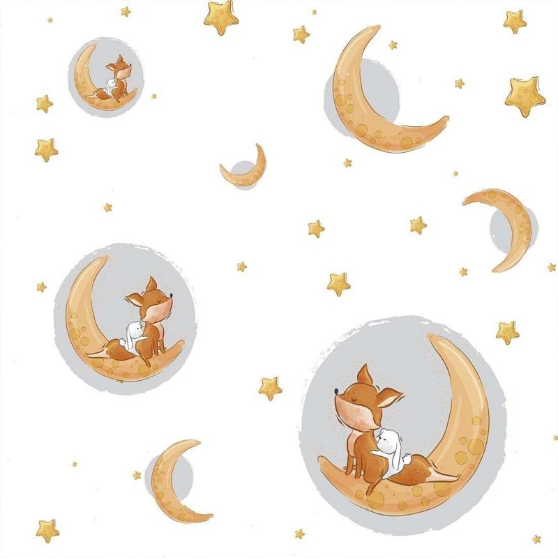 Papel de Parede Adesivo Infantil Estrela N02178 - Papel na Parede