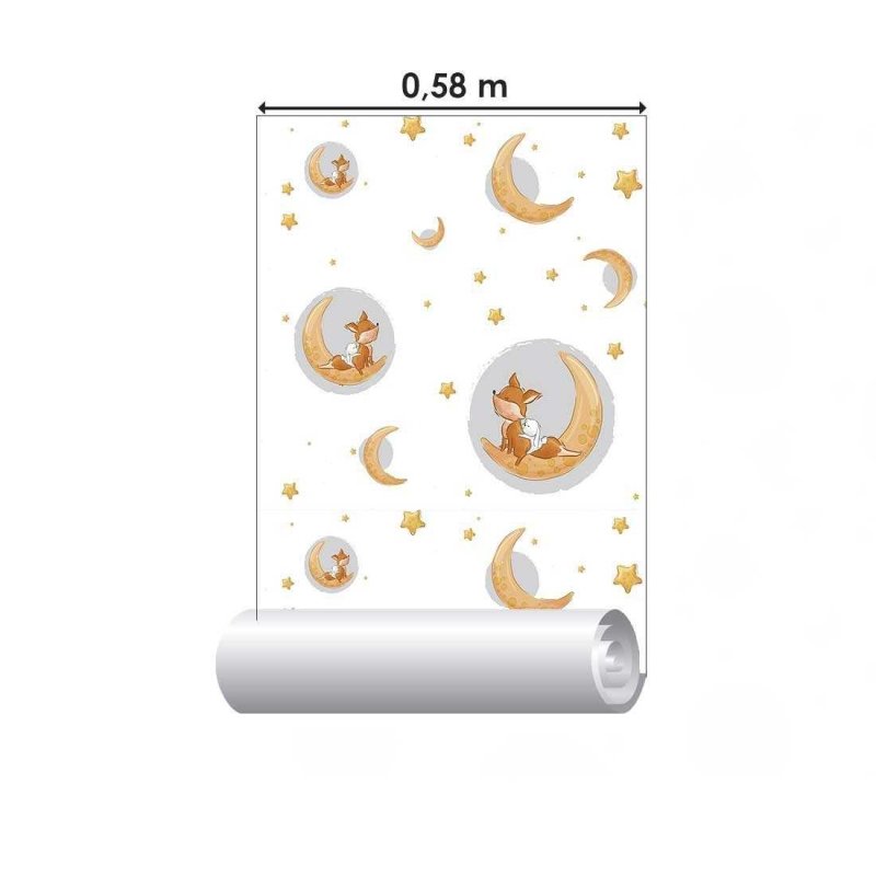 Papel de Parede Adesivo Infantil Estrela N02178 - Papel na Parede
