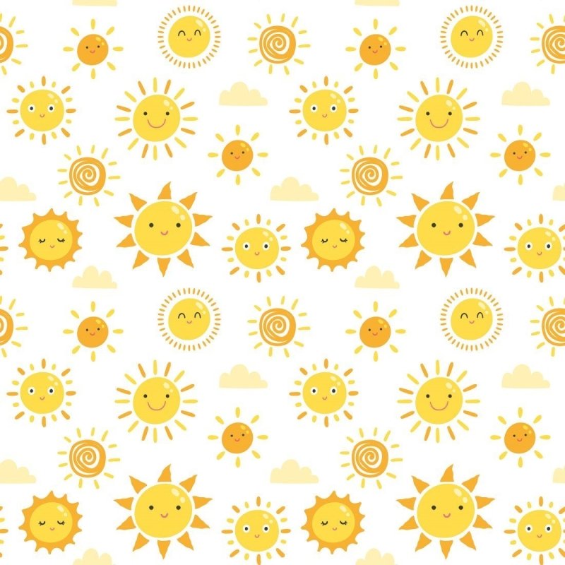 Papel de Parede Adesivo Infantil Feliz Dia de Sol N017080 - Papel na Parede