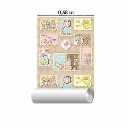 Papel de Parede Adesivo Infantil Menina 1155 - Papel na Parede