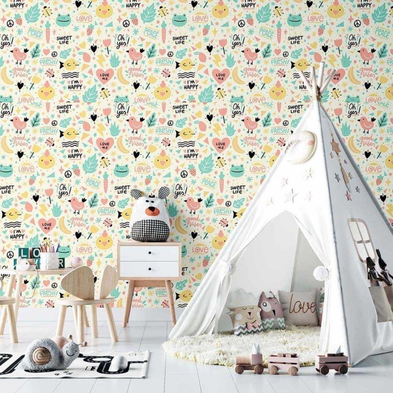 Papel de Parede Adesivo Infantil N02127 - Papel na Parede